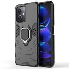 shumee Armored Case Cover pre Xiaomi Redmi Note 12 5G / Poco X5 5G Ring Armor Magnetic Holder čierny