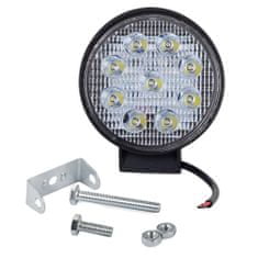 Verk  12248 Pracovné svetlo okrúhle 9 LED, 27W