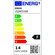 EMOS LED žiarovka GoSmart A65 / E27 / 14 W (94 W) / 1 400 lm / RGB / stmievateľná / WiFi