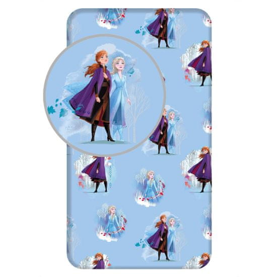 Jerry Fabrics Disney Frozen Blue Leaves prestieradlo 90*200 cm