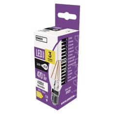 EMOS LED žiarovka Filament sviečka / E14 / 3,4 W (40 W) / 470 lm / neutrálna biela