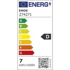 EMOS LED žiarovka Filament A60 / E27 / 7 W (75 W) / 1 060 lm / neutrálna biela