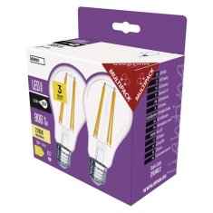 EMOS LED žiarovka Filament A60 / E27 / 5,9 W (60 W) / 806 lm / teplá biela