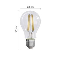 EMOS LED žiarovka Filament A60 A CLASS/ E27 / 5 W (75 W) / 1 060 lm / neutrálna biela