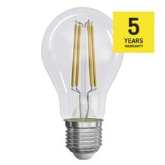 EMOS LED žiarovka Filament A60 A CLASS/ E27 / 5 W (75 W) / 1 060 lm / teplá biela