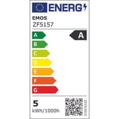 EMOS LED žiarovka Filament A60 A CLASS/ E27 / 5 W (75 W) / 1 060 lm / teplá biela