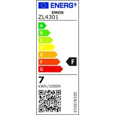 EMOS LED žiarovka Classic MR16 / GU10 / 6,1 W (45 W) / 560 lm / teplá biela / stmievateľná