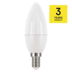 EMOS LED žiarovka Classic sviečka / E14 / 5 W (40 W) / 470 lm / studená biela