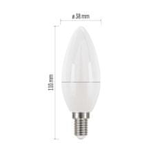 EMOS LED žiarovka Classic sviečka / E14 / 7,3 W (60 W) / 806 lm / teplá biela