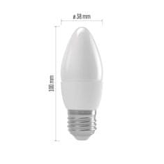 EMOS LED žiarovka Classic sviečka / E27 / 4,9 W (40 W) / 470 lm / teplá biela