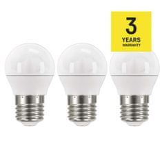 EMOS LED žiarovka Classic Mini Globe / E27 / 5 W (40 W) / 470 lm / neutrálna biela