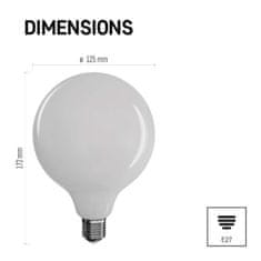 EMOS LED žiarovka Filament Globe / E27 / 11 W (100 W) / 1 521 lm / teplá biela