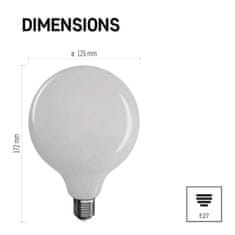 EMOS LED žiarovka Filament Globe / E27 / 18 W (150 W) / 2 452 lm / neutrálna biela