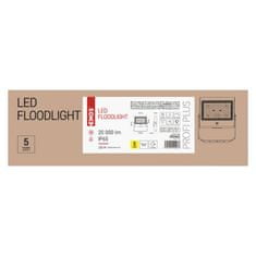 EMOS LED reflektor AGENO čierny, 150W neutrálna biela