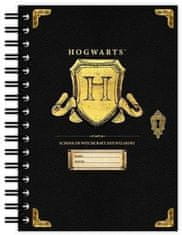 Harry Potter Blok A5 - Bradavice, krúžkový