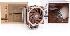 Noctua chladič NH-U12A, 4-pin PWM, 2000RPM, 22.6dB, TDP220W, 2x120mm