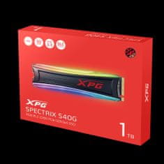 A-Data XPG SPECTRIX S40G/1TB/SSD/M.2 NVMe/RGB/Heatsink/5R