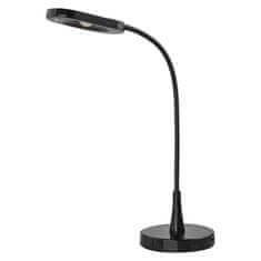 EMOS LED stolná lampa black & home, čierna