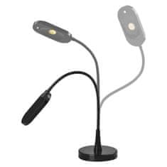 EMOS LED stolná lampa black & home, čierna