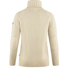 Fjällräven Övik Cable Knit Roller Neck W, smotanová, m