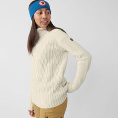 Fjällräven Övik Cable Knit Roller Neck W, smotanová, m