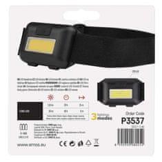 EMOS COB LED čelovka P3537, 110 lm, 3× AAA