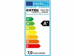 Extol Light LED žárovka (43033) žárovka LED reflektorová, 7W, 510lm, GU10, teplá bílá