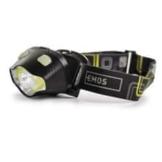 EMOS COB LED + LED čelovka P3536, 220 lm, 100 m, 3× AAA