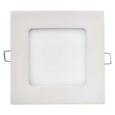 EMOS LED panel 120×120, štvorcový vstavaný biely, 6W teplá biela