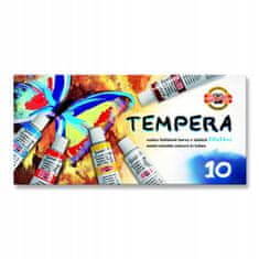 BTS Temperové farby v tube s 10 farbami