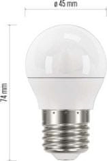 EMOS LED žiarovka Classic Mini Globe 6W E27 neutrálna biela