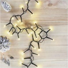EMOS LED vianočná reťaz – ježko, 6 m, vonkajšia aj vnútorná, teplá biela, časovač