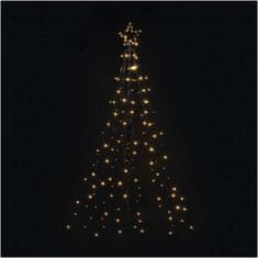 EMOS LED vianočný strom kovový, 180 cm, vonkajšia aj vnútorná, teplá biela, časovač