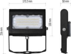 EMOS LED reflektor PROFI PLUS čierny, 30W neutrálna biela