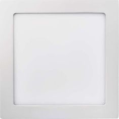 EMOS LED panel 225×225, štvorcový prisadený biely, 18W teplá biela