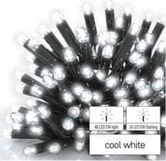 EMOS Profi LED spojovacia reťaz preblikávajúca – cencúle, 3 m, vonkajšia, studená biela