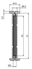 Kovanie spojovacie 57mm Zn (1ks)