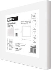 EMOS LED panel backlit 60×60, štvorcový vstavaný biely, 34W neutr. b.