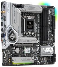 ASRock B760 STEEL LEGEND WIFI / Intel B760 / LGA1700 / 4x DDR5 / 3x M.2 / HDMI / DP / USB-C / WiFi / mATX