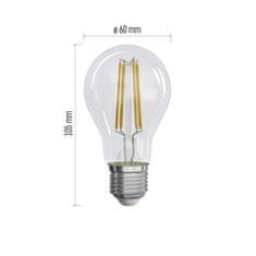 EMOS LED žiarovka Filament A60 A CLASS/ E27 / 5 W (75 W) / 1 060 lm / teplá biela