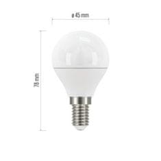 EMOS LED žiarovka True Light Mini Globe / E14 / 4,2 W (40 W) / 470 lm / neutrálna biela