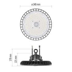 EMOS LED priemyselné závesné svietidlo HIGHBAY ASTER 90° 200W