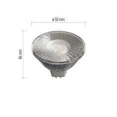 EMOS LED žiarovka Classic MR16 / GU5,3 / 4,5 W (31 W) / 380 lm / neutrálna biela