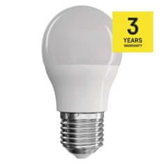 EMOS LED žiarovka Classic Mini Globe / E27 / 7,3 W (60 W) / 806 lm / teplá biela