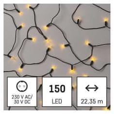 EMOS LED vianočná reťaz – tradičná, 22,35 m, vonkajšia aj vnútorná, vintage
