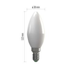 EMOS LED žiarovka Basic sviečka / E14 / 8,3 W (66 W) / 900 lm / neutrálna biela