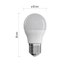 EMOS LED žiarovka Classic Mini Globe / E27 / 7,3 W (60 W) / 806 lm / teplá biela