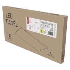 EMOS LED panel PROXO 30×60, obdĺžnikový vstavaný biely, 19W neutr. b.