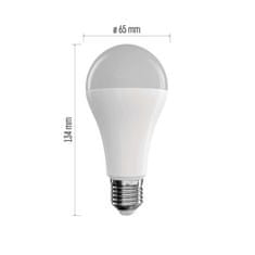 EMOS LED žiarovka GoSmart A65 / E27 / 14 W (94 W) / 1 400 lm / RGB / stmievateľná / Zigbee