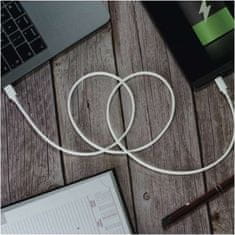 EMOS Nabíjecí a datový kabel USB-C 2.0 / Lightning MFi, 1 m, bílý